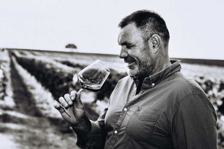 František Zapletal ve vinici